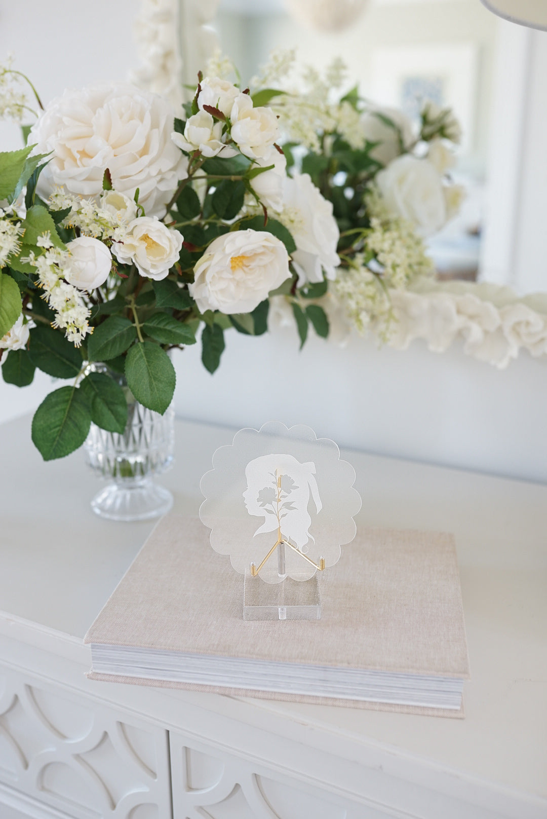 Custom Silhouette Acrylic Piece with Stand-   MBD x Stephanie Garcia Art