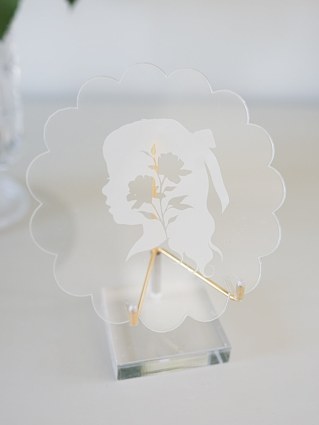 Custom Silhouette Acrylic Piece with Stand-   MBD x Stephanie Garcia Art
