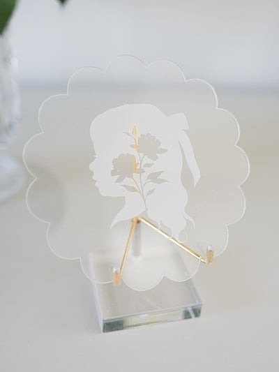 Custom Silhouette Acrylic Piece with Stand-   MBD x Stephanie Garcia Art